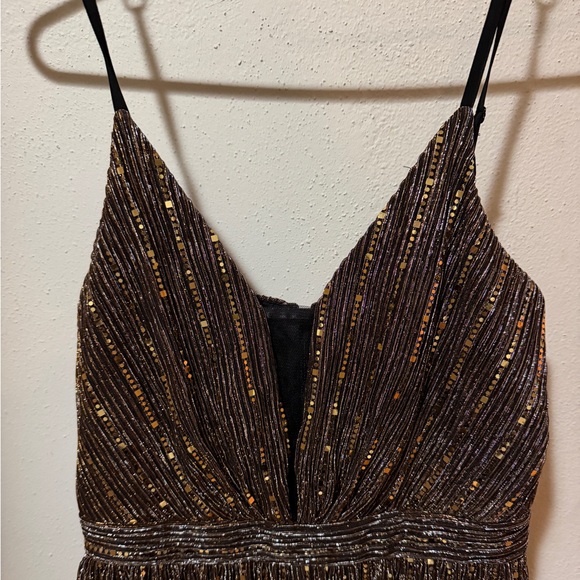 Lulus Gold Sequined Jumpsuit - Picture 2 of 3